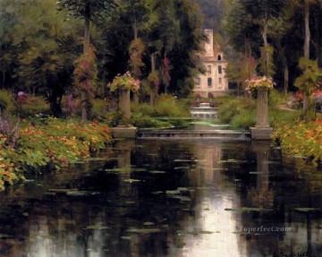 Vista de un castillo Louis Aston Knight Pinturas al óleo